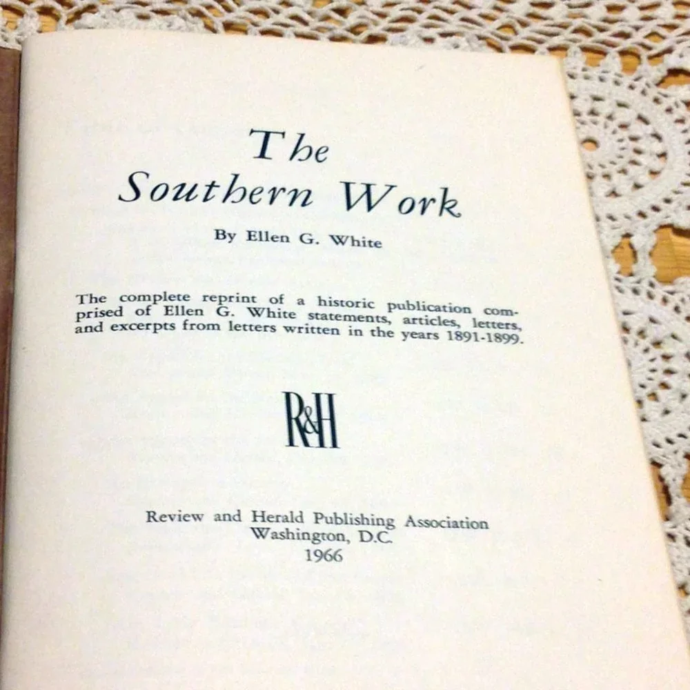 Book Sale! 3 for $10! Vintage reprint Seventh Day Adventist -  The Southern Work